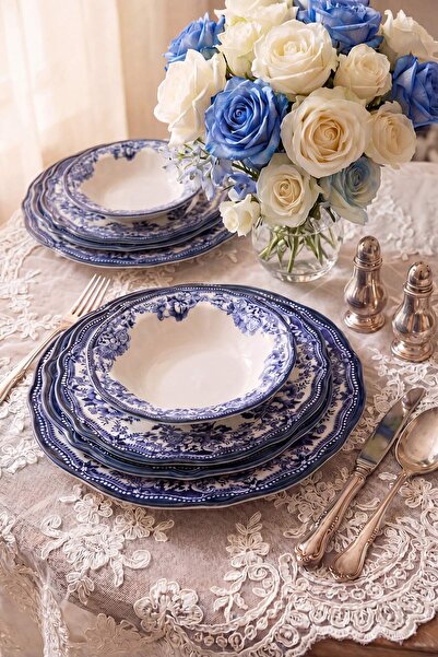 TRENDYOLMİLLA HOME Σετ σερβίτσιου φαγητού 8 τεμαχίων για 2 άτομα με vintage σ...