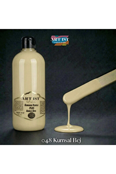 ART IST Kendinden Vernikli PLUS Su Bazlı Akrilik Boya 500ml - 048 KUMSAL BEJ