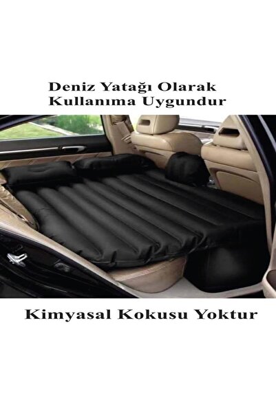 Reidan Gri Renk Oto Şişme Yatak Araban Arka Koltuk Yatak Çift Kişilik Kamp Yatağı
