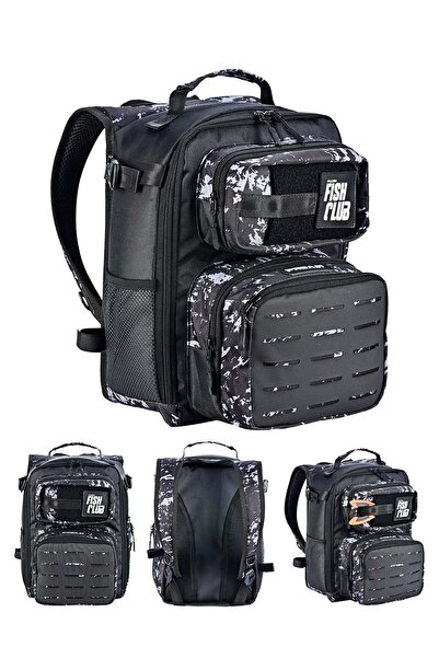 Fujin ProAji Back Pack Black Camo Balıkçı Sırt Çantası