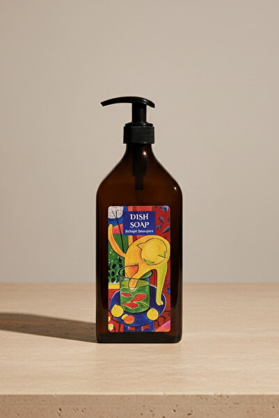 ARİENEL Sıvı Bulaşık Deterjanlık | Amber Cam Şişe | 500 ml | Matisse | Unique...