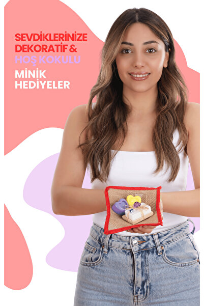 Yuvarlak Hasır Sepetli Sabun Seti