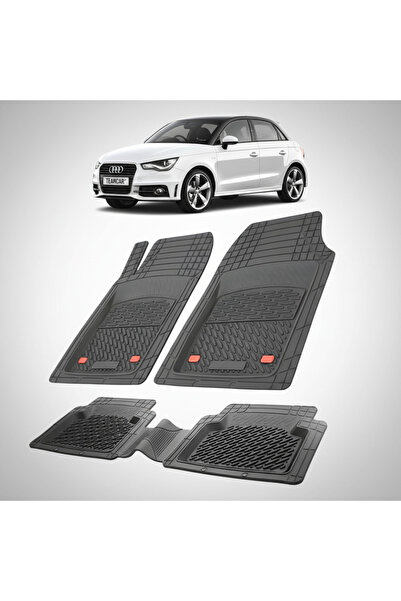 TEAMCAR Covorașe Auto Tip Tăviță Audi A1 (2010–prezent), Negru, Design Antide...