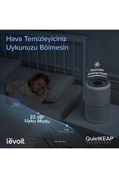 Levoit Wi-Fi Destekli Ve Uygulama Kontrollü Akıllı Hava Temizleme Cihazı 50m2...