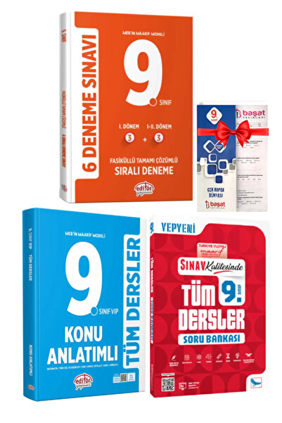 Editör Yayınevi MEB Maarif Modeli 9. Sınıf Deneme Sınavı+Tüm Dersler Konu Anl...