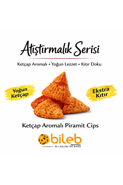 bileb serinhisar bi leblebi'de bana Ketçap Aromalı Piramit Cips – Premium Kıt...