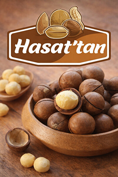 HASATTAN MACADAMİA FINDIK İRİ TANE KABUKLU vanilya aroması ile kavrulmuş500 g...