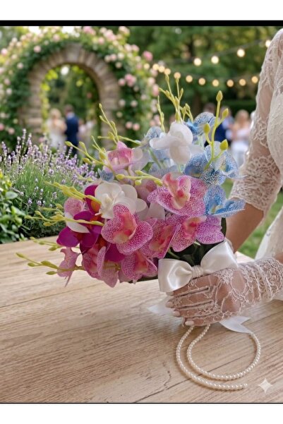 Acarflowers ORKİDE GELİN BUKETİ