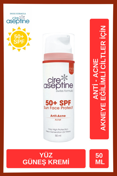 CIRE ASEPTINE Günes Koruyucu Anti -Acne Yüz Kremi SPF 50+ Sun Face Protect 50 ml