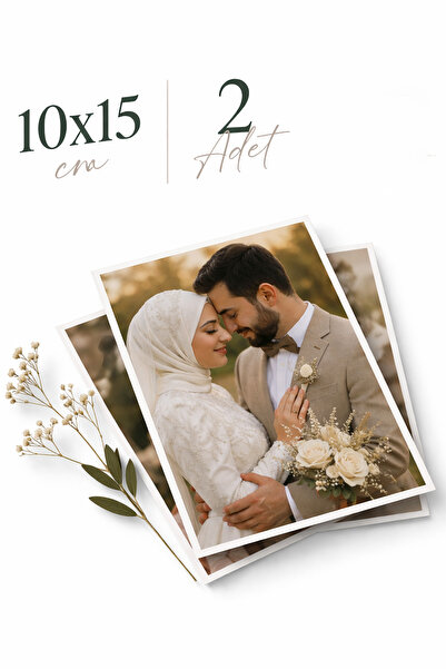 HAMŞO Tek Fotoğraf Baskı 2 Adet 10x15cm Solmayan Fotoğraf Kağıdına