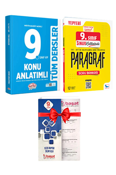 Editör Yayınevi 9. Sınıf Tüm Dersler Konu Anlatımlı+Sınav Yayınları Paragraf ...