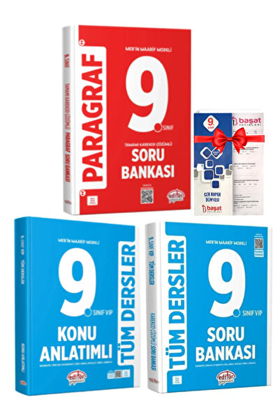 Editör Yayınevi MEB Maarif Modeli 9. Sınıf Paragraf Soru Bankası+Tüm Dersler ...