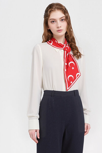 Walkenzo Κομψό γυναικείο μαντήλι με μοτίβο τουρκικής σημαίας