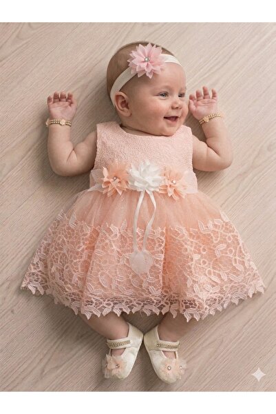 biyan collection Kız Bebek Mevlüt Özel Gün 5 li Baby Shower Seti Dantelli Gel...