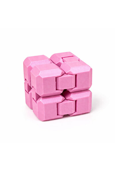 Akıllı Cep Dünyası Pembe Infinity Sonsuz Küp Stres Atıcı, 3D Baskı Eğitici Oy...
