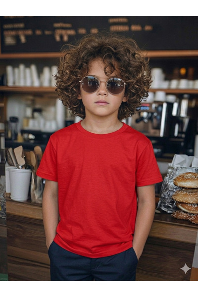 babito store Unisex Κοριτσίστικο Αγόρι Παιδικό Μονόχρωμο Κοντομάνικο Μπλουζάκ...