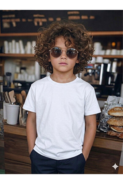 babito store Unisex Κοριτσίστικο Αγόρι Παιδικό Μπλουζάκι με ίσια γραμμή, κοντ...