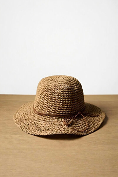 Mollycrush Γυναικείο καπέλο παραλίας και ηλίου από ψάθα Λεπτομέρεια με φιόγκο...