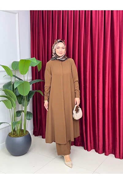 Valens Butik Σετ παντελόνι διπλό τουνίκ με κουμπιά και καλύμματα Nihan