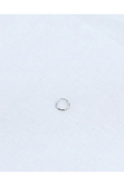 Silver Hunters Halka Gümüş Kulak Piercing 10 mm 925 Ayar Gümüş 1 adet