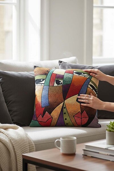 Chintar Βαμβακερό κάλυμμα μαξιλαριού με μοτίβο Πικάσο