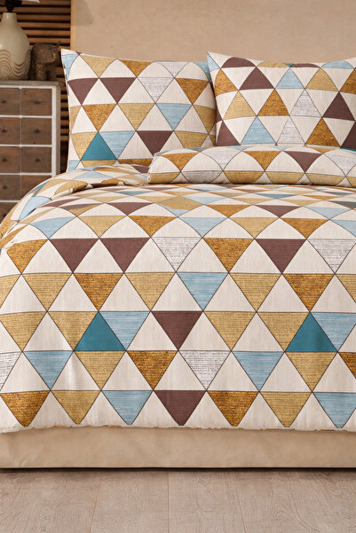 NazeninHome Σετ Παπλωματοθήκης Dream Ranforce Διπλό Βαμβακερό Virginia