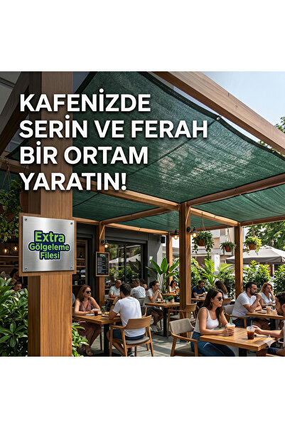 Extra YEŞİL GÖLGELEME FİLESİ %95 GÖLGELEME - 115 GR/M2 - 1,5 MT. X 20 MT