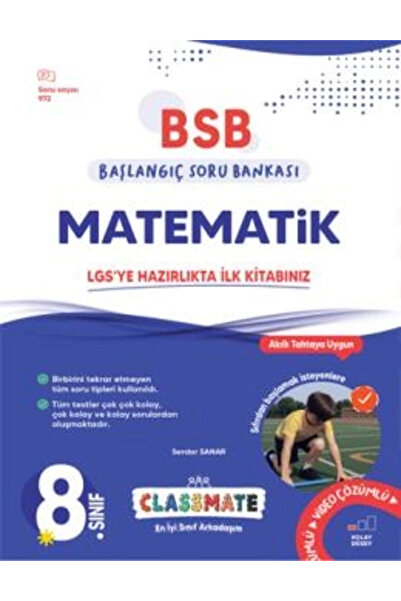 8. Sınıf Classmate (BSB) Matematik Başlangıç Soru Bankası