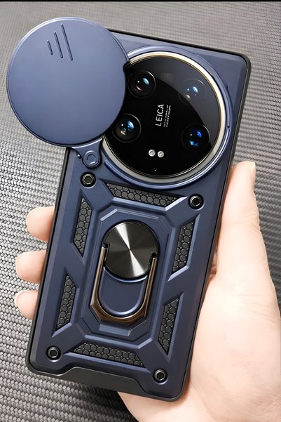Ceponya Mi 14 Ultra Case Magnetic Stand Camera Protected Sliding Vega Cover