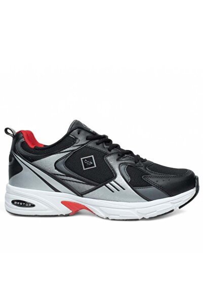 Nesil Shoes Ανδρικά αθλητικά παπούτσια Bestof 522 Μαύρα Κόκκινα