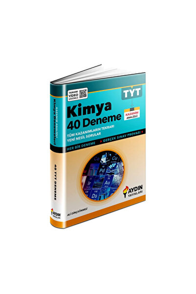 Aydın Yayınları AYDIN TYT KİMYA 40 DENEME
