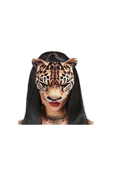 Schulzz Leopar Üç Boyutlu Kadife Dokulu Cosplay Maske