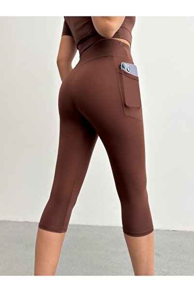 OPENDO Καφέ κολάν Capri με ψηλή μέση