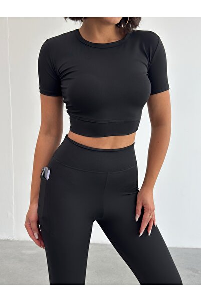 OPENDO Τιβέννο Κρου Νεκ Μπλουζάκι Crop