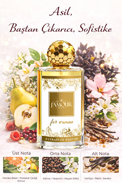 J'AMOUR EAU DE PARFUME W315 B.Opium Kadın Parfümü 50 ml Vanilya Notalı Tatlı ...