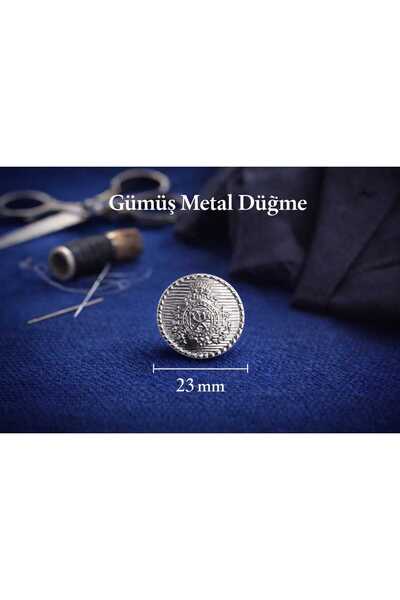 İMREN AKSESUAR Δωρεάν Μεταλλικό Κουμπί Μπλέιζερ με Κρεμάστρα Νικέλιο - 2,5 εκ...