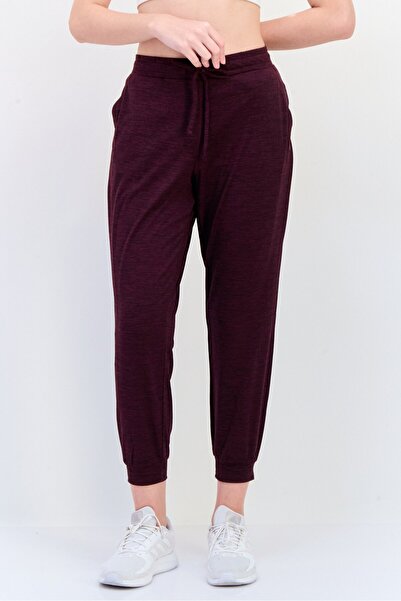 SKECHERS Women Sportswear Fit Brand Logo Training Track Pants, Maroon