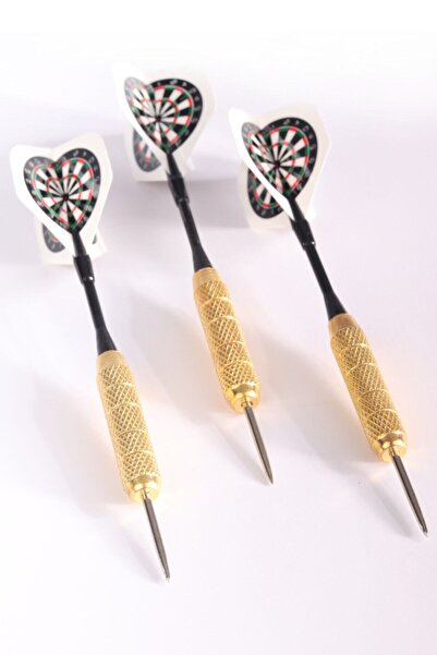 Delta 22 Gram Dart Oku (3’lü Set) - Çelik Uç + Pirinç Gövde + Renkli Kanat - Dart Oku Seti
