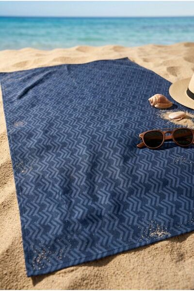TEXTİLES MAGİC LAMP Indigo Peak Prosop de plajă bleumarin 70 x 150 cm