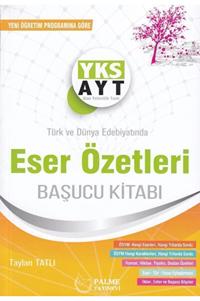 Palme Yayınevi PALME YAYINLARI AYT ESER ÖZETLERİ BAŞUCU KİTAPBI