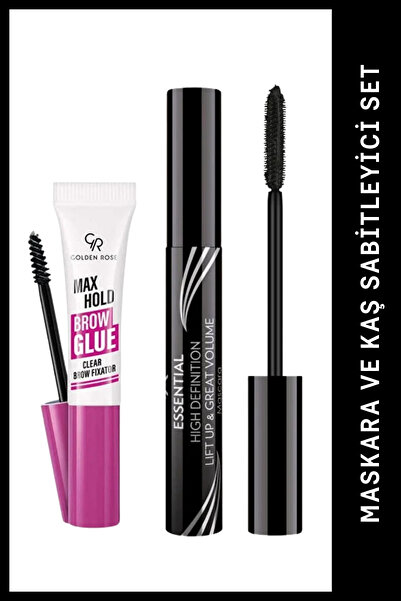 Golden Rose Max Hold Brow Glue - Şeffaf Kaş Sabitleyici & Essential High Defi...