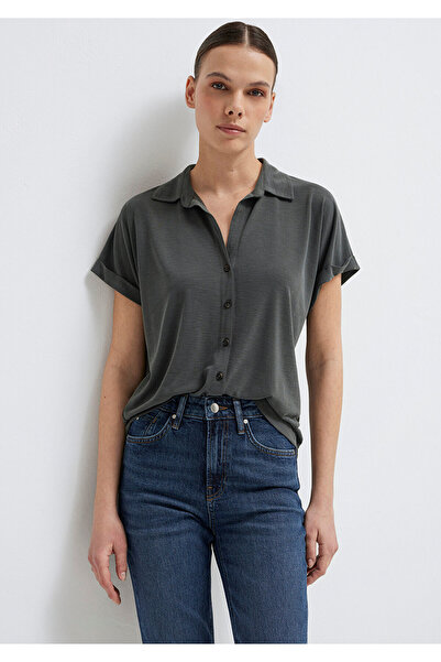 Mavi Απαλό-Πρέμιουμ Πράσινο (TENCEL) ™ Πουκάμισο από μείγμα μοντάλ, κανονική ...