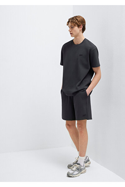 Mavi MVJNS Bedruckte Anthrazit-Shorts 0410340-70087