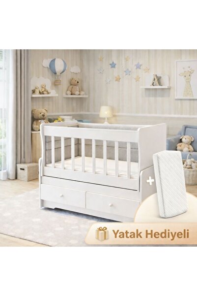 BANANA BABY HOOP YATAK HEDİYELİ ANNEYANI SALLANIR SABİTLENİR ÇİFT ÇEKMECELİ M...