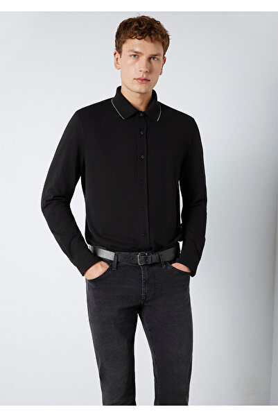 Mavi Langarm-Herrenhemd aus Nicht-Denim-Stoff M0211867-900