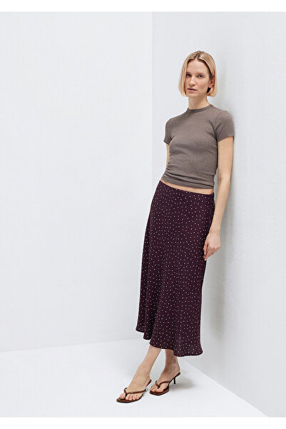 Mavi Φούστα μίντι με στάμπα σε μπορντό χρώμα 1310583-91476