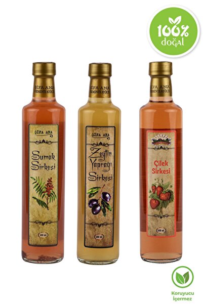 ŞİFA ANA Şifalı Sirkeler Seti (3x500 Ml)