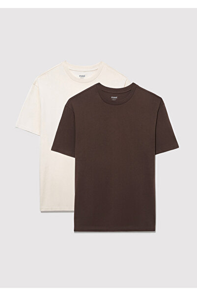 Mavi 2-Piece Men's Basic T-Shirt Loose Fit / Loose Relaxed Fit 0612317 -70251