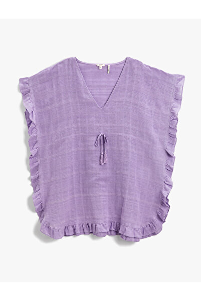 Koton Pamuklu Plaj Elbisesi Kimono