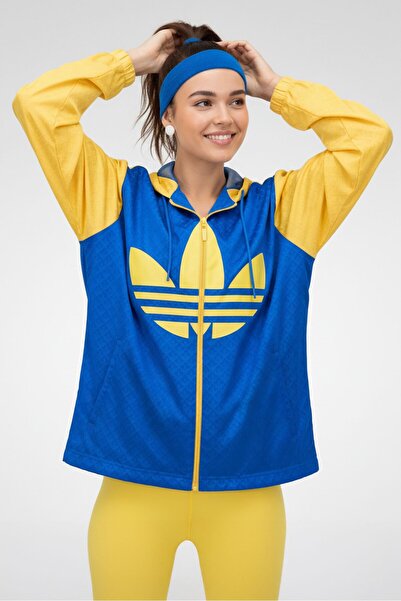 adidas Women Sportswear Fit Long Sleeve Training Jacket, Blue